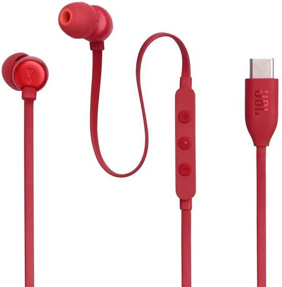 Гарнитура внутриканальные JBL Tune 310C проводные красный (JBLT310CRED)