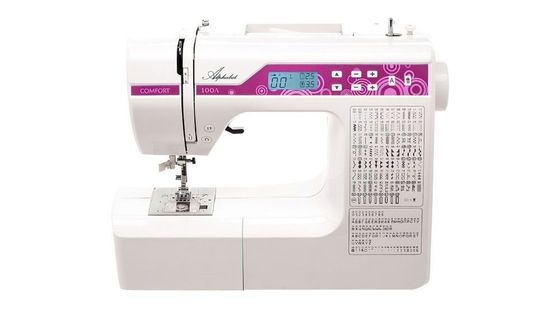 Швейная машина Comfort 100A белый/фиолетовый