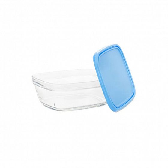 Контейнер FRESHBOX 1.7л прямоугольный с голубой крышкой