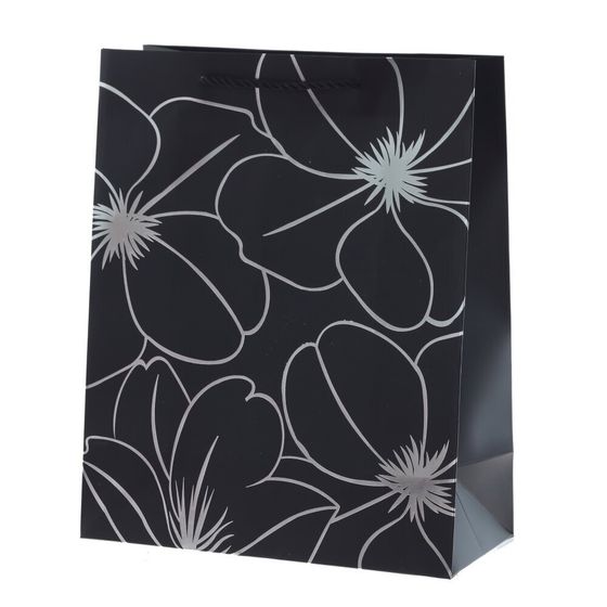 Пакет подарочный (бумага 210г/м2, блок 12шт), L26 W12 H32 см, 5в.