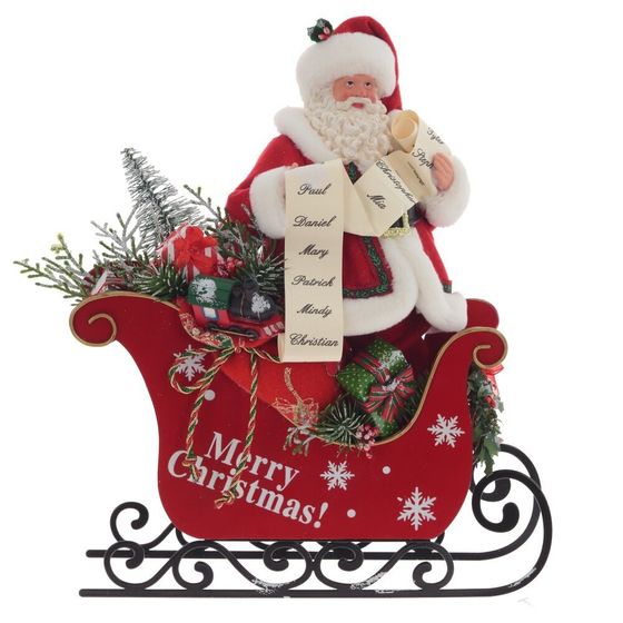 Дед Мороз, L28 W13 H32 см