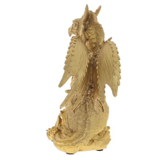 Фигурка декоративная &quot;Дракон с часами&quot; (ААх1), L18 W9,5 H21 см