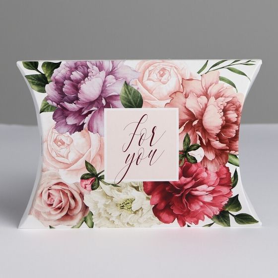 !Коробка складная фигурная 5 штук «Цветочная нежность», 11 × 8 × 2 см