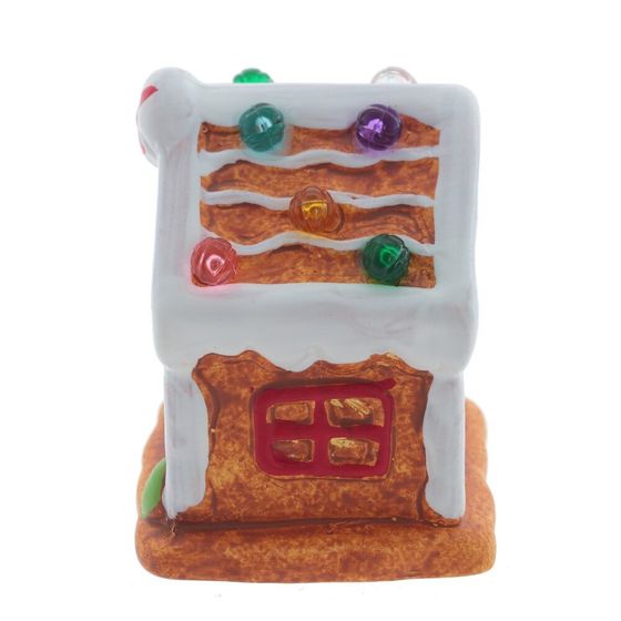 Фигурка декоративная с подсветкой &quot;Домик пряничный&quot;, L6 W5,5 H7,5 см,  LR44 2 шт.