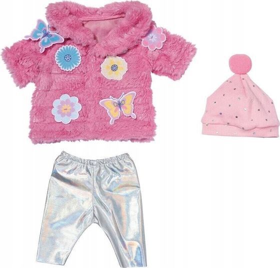 Zapf BABY born Pink Coat Set 43 см, комплект одежды для куклы, 3 года, 80 г