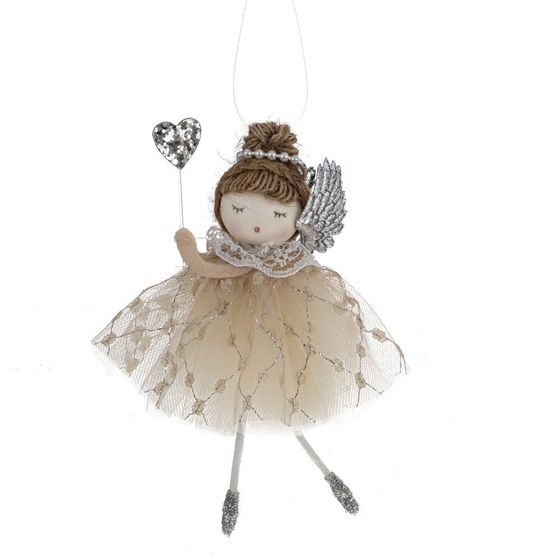 Изделие декоративное подвесное &quot;Ангел&quot;, L7 W3 H15 см, 4в.