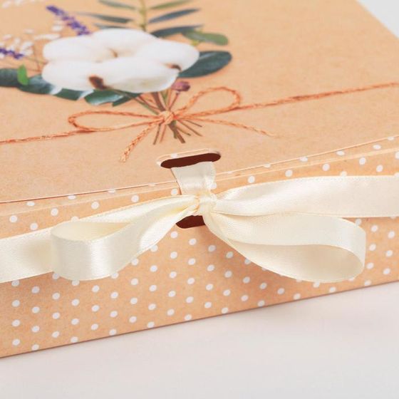 !09 НАБОР 5 ШТУК - Коробка подарочная «С любовью!», 20 х18 х5 см.