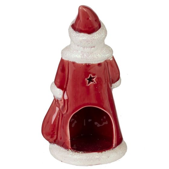 Подсвечник &quot;Дед Мороз&quot;, L9 W7,5 H16 см, 2в.