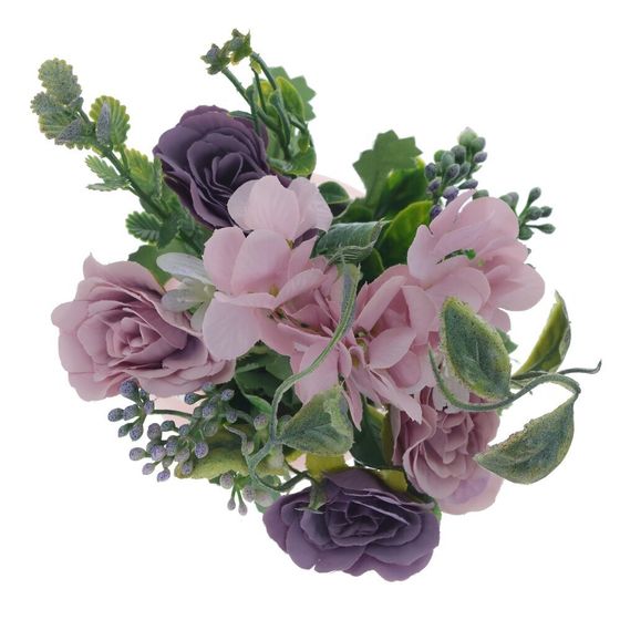 Цветочная композиция, L19 W15,5 H20,5 см, 1 штука, дизайн микс