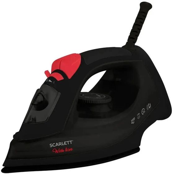 Утюг Scarlett SC-SI30K70 2000Вт черный/красный