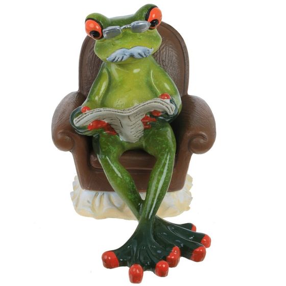 Фигурка декоративная &quot;Лягушка&quot;, Д8 Ш13 В10 см, 2в.