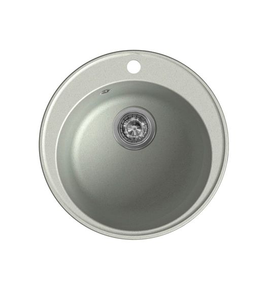 Мойка LEX LUGANO 480 SPACE GRAY 48х48 кварц серый