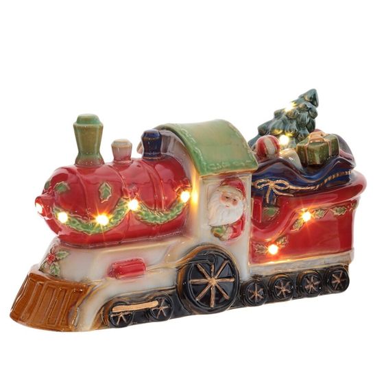 Фигурка декоративная с подсветкой &quot;Поезд&quot; (3хАА, н/п), L35 W11,5 H18,5 см