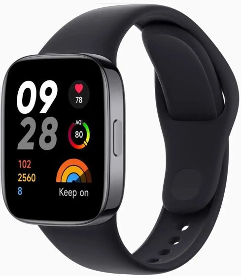 Умные часы Xiaomi Redmi Watch 3 Black 1.75&quot; 135-200мм черный (BHR6851GL)
