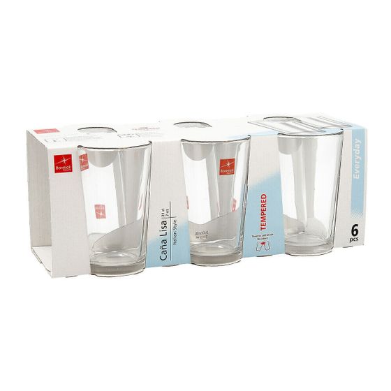 Bormioli Rocco Caña Cteklo 220 мл Пиво 6 шт.