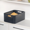 Корзина RATTAN STYLE BOX M темно-серая