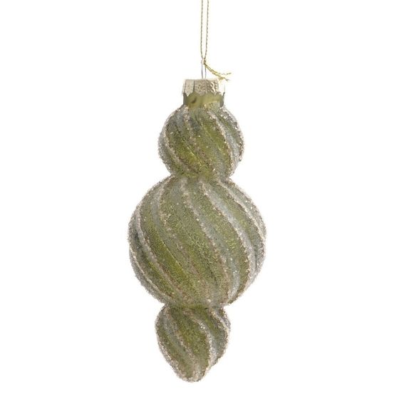 Украшение новогоднее "Фигурная сосулька", L6 W6 H14 см, 3в.