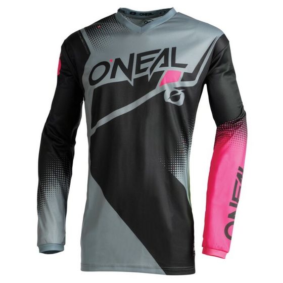 Джерси O&#39;NEAL Element Racewear V.22, женская, размер M, чёрная, серая