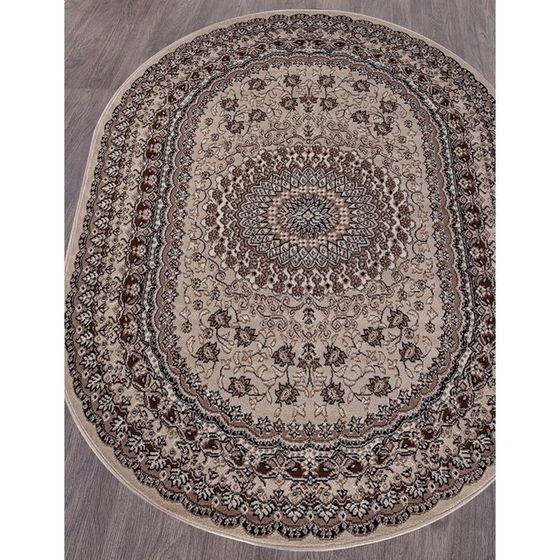 Ковёр овальный Merinos Gavana, размер 180x250 см, цвет beige