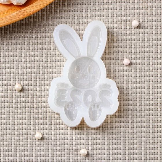 !09 Силиконовая форма «Зайка», цвет прозрачный