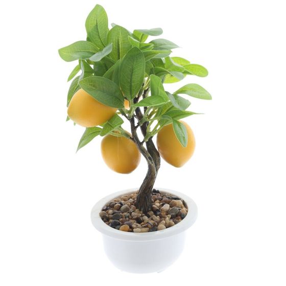 Дерево искусственное "Лимон", L16 W13 H22 см