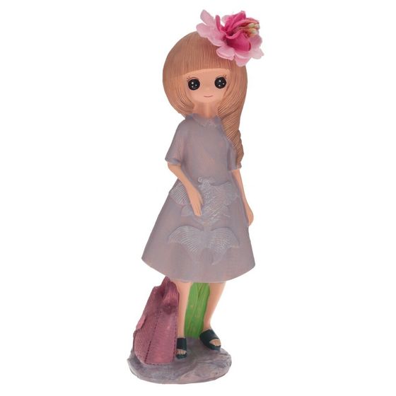 Фигурка декоративная &quot;Девочка&quot;, Д6,5 Ш6 В18,5 см, 4в.