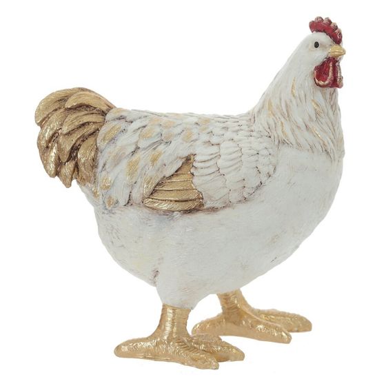 Фигурка декоративная &quot;Петух/Курица&quot; (блок 2шт), L18 W9,5 H20 см, 2в.