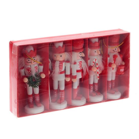 Набор из 5шт Украшение новогоднее &quot;Щелкунчик&quot;, L23 W4 H13,5 см