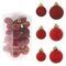 Набор из 25шт, Украшение новогоднее Шар &quot;Снежок красный&quot;, D3/2 см, L8 W8 H16,5 см