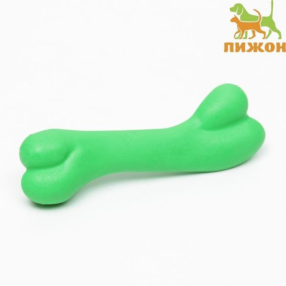 Игрушка жевательная &quot;Косточка классическая&quot;, TPR, 12,3 см, зелёная