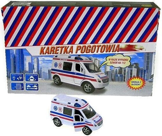 Hipo Auto Pogotowie Van 11cm z głosem (HKG090)