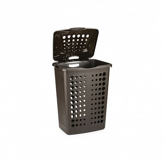 Корзина для белья VICTOR 40л темно-коричневая