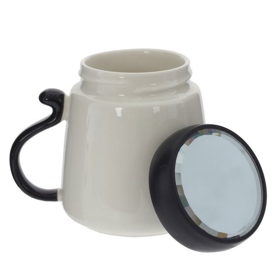 Кружка с крышкой, 400 мл, L13 W10 H11 см