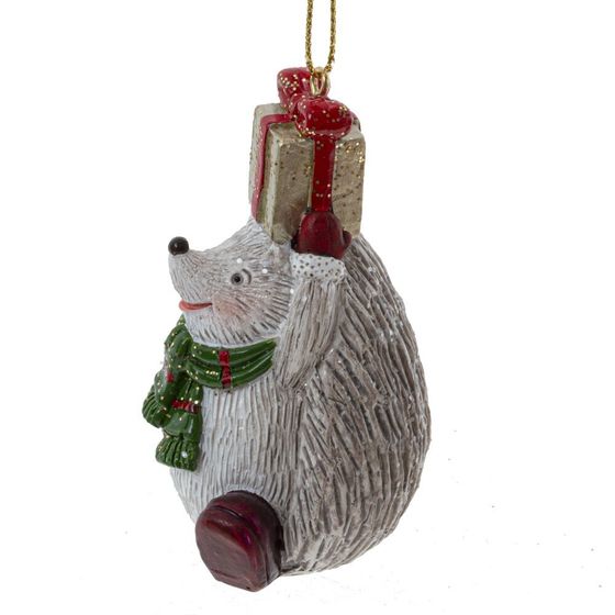 Фигурка декоративная подвесная &quot;Ежик&quot;, L4 W5 H8 см, 4в.