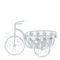 Подставка для цветов &quot;Велосипед&quot;, L40 W20 H27 см