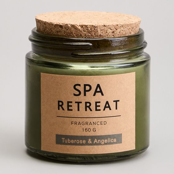 СВЕЧА АРОМАТИЗИРОВАННАЯ В СТАКАНЕ &quot;SPA RETREAT&quot; TUBEROSE&amp;ANGELICA 7,3*7,4 СМ