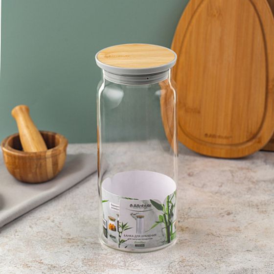 Банка для хранения сыпучих продуктов BAMBOO 1250мл