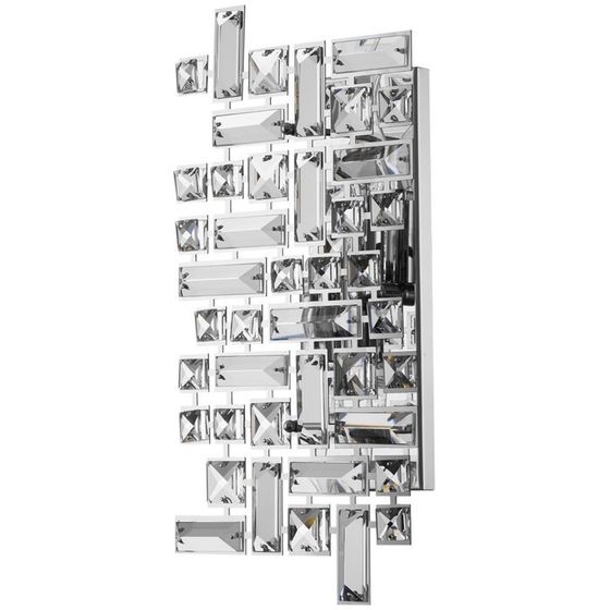 Светильник настенный Stilfort 2171/09/02W Tetrix, 2х40Вт, Е14, 420х420х100 мм, цвет хром