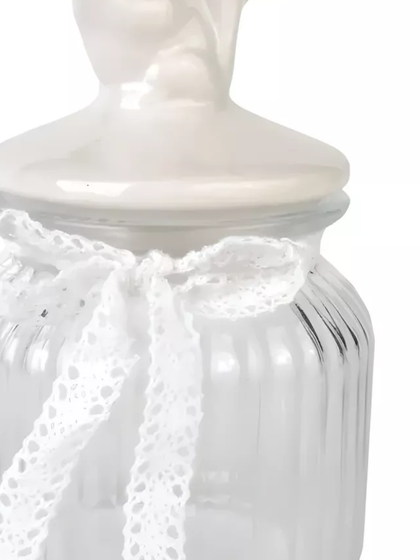 !09 Стеклянная емкость для продуктов Белка, 11,4х11,4х19,3,