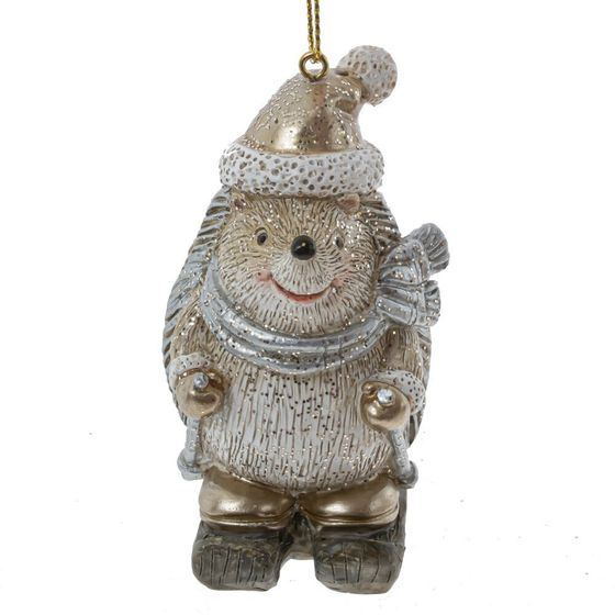 Фигурка декоративная подвесная &quot;Ежик&quot;, L4 W5 H9 см, 4в.