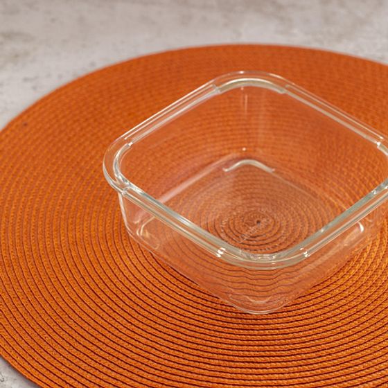 Контейнер ПЮРБОКС АКТИВ НЕОН ОРАНЖЕВЫЙ 760мл квадратный