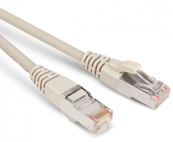 Патч-корд Hyperline PC-LPM-STP-RJ45-RJ45-C5e-10M-LSZH-GY F/UTP общий экран RJ-45&amp;lt;&amp;gt;RJ-45 кат.5E 10м серый LSZH