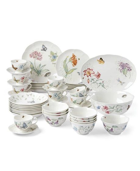 Butterfly Meadow 50 Pc. Dinnerware Set, Service for 8, Exclusively at Macy’s