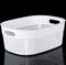 Корзинка Лофт 12л овальная белая/мокко