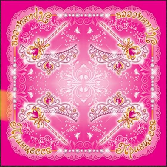 !09 Салфетки 24 штуки &quot;Моя Принцесса&quot; 33см X 33 см.