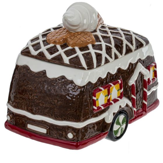 Конфетница &quot;Пряничный фургон&quot;, 2800 мл, L23,5 W15,5 H18 см