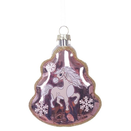 Украшение новогоднее &quot;Елочка с лошадкой&quot;, L8 W2,5 H11 см