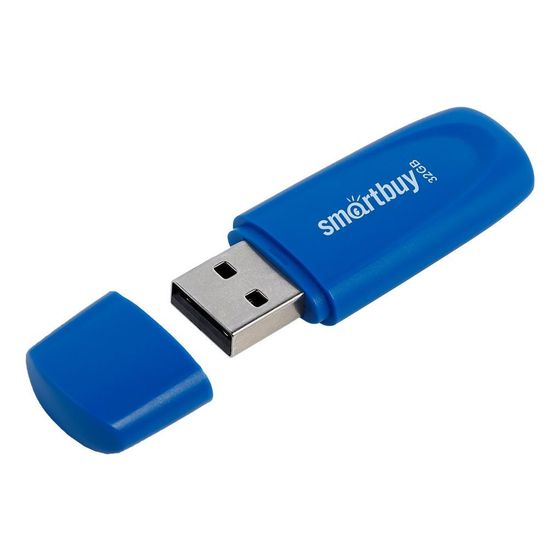 Флеш диск 32Gb Smartbuy Scout SB032GB2SCB USB 2.0 синий