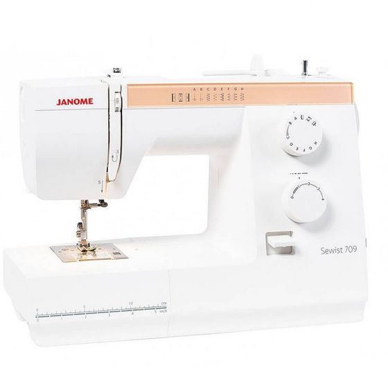 Швейная машина Janome Sewist 709 белый/оранжевый