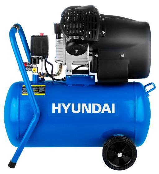 Компрессор масляный поршневой Hyundai HYC 4050 400л/мин 8Бар 2200Вт синий